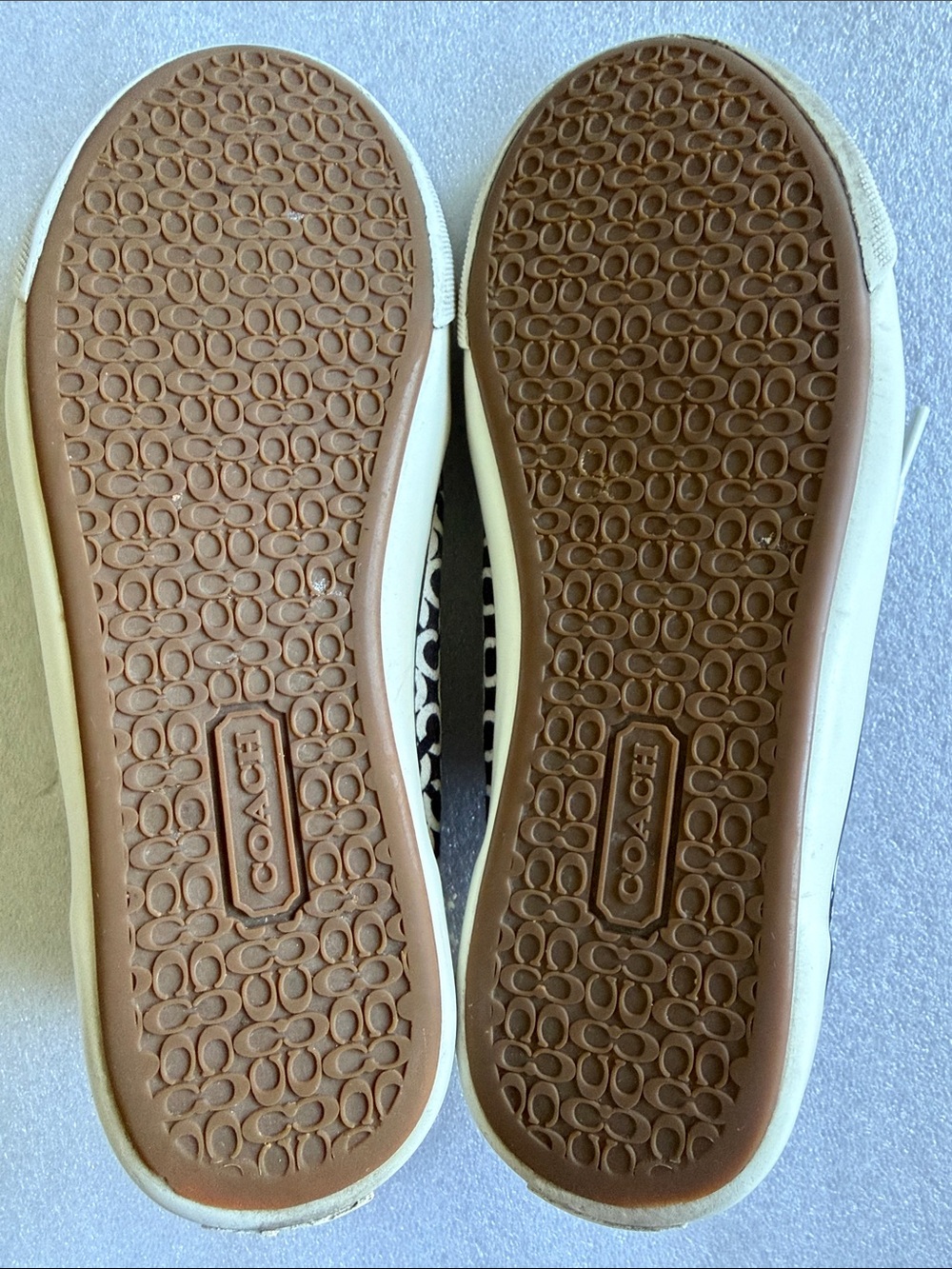 COACH Barrett Signature C Black White Canvas / Leather Sneakers Women’s Size 6.5 - Picture 9 of 15